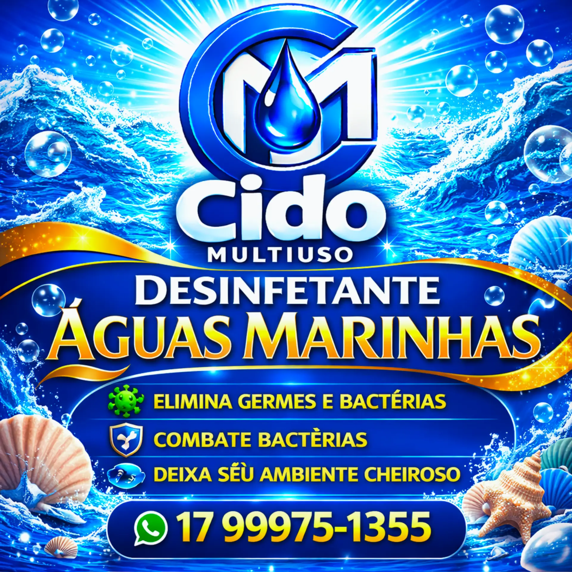Desinfetante Águas Marinhas